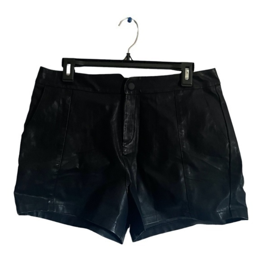 Fashion Nova Womens Vegan Leather Shorts Caillie High Rise Shorts Size XL
